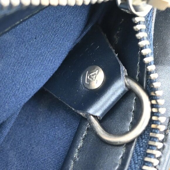 Louis Vuitton Blue Monogram Mat Alston Shoulder Bag M55125 CA0032 XX07580 - Picture 10 of 11